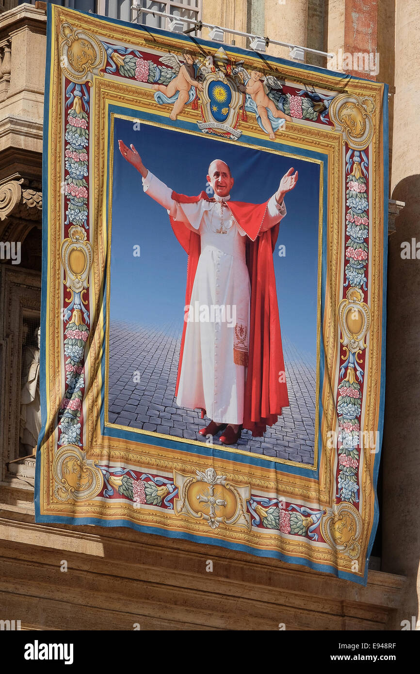 Vatican City. 19th Oct, 2014. Beatification of Pope Paul VI Credit:  Realy Easy Star/Alamy Live News Stock Photo