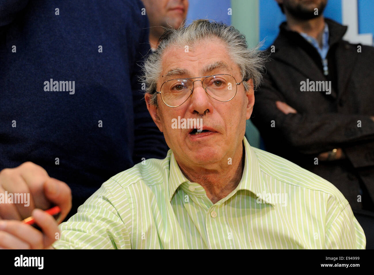 Umberto Bossi, Lega Nord Federal Secretary Stock Photo