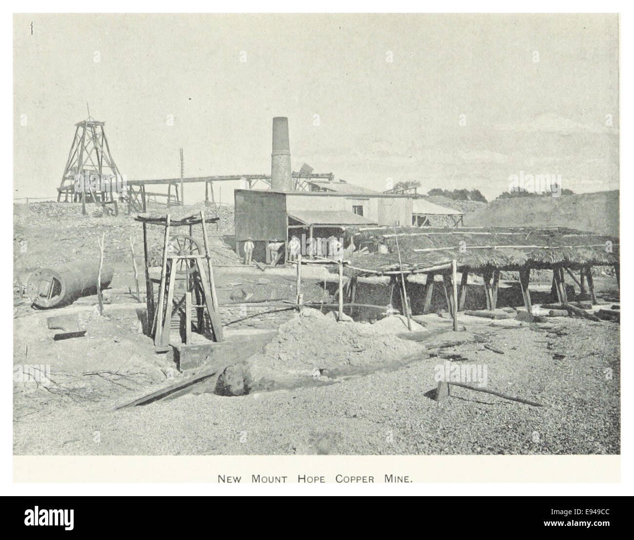 CARNE(1899) p197 NEW MOUNT HOPE COPPER MINE Stock Photo