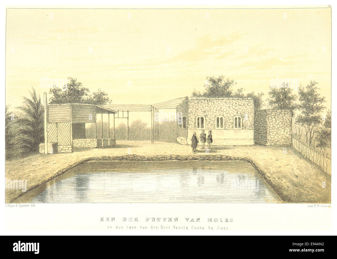 CONRAD(1859) p163 PUTTEN VAN MOZES Stock Photo