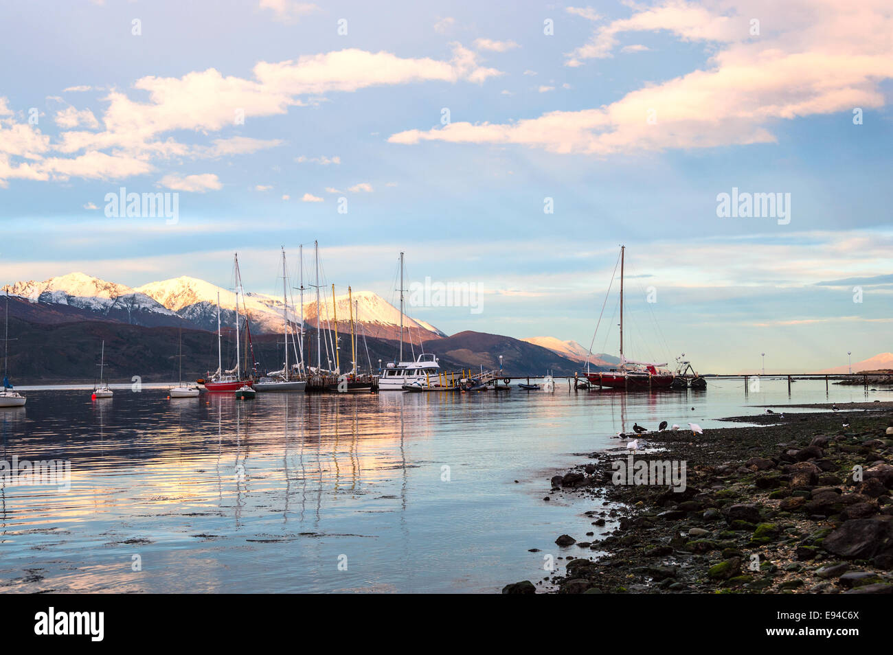 Ushuaia, Beagle Channel. Tierra del Fuego, Argentina Stock Photo