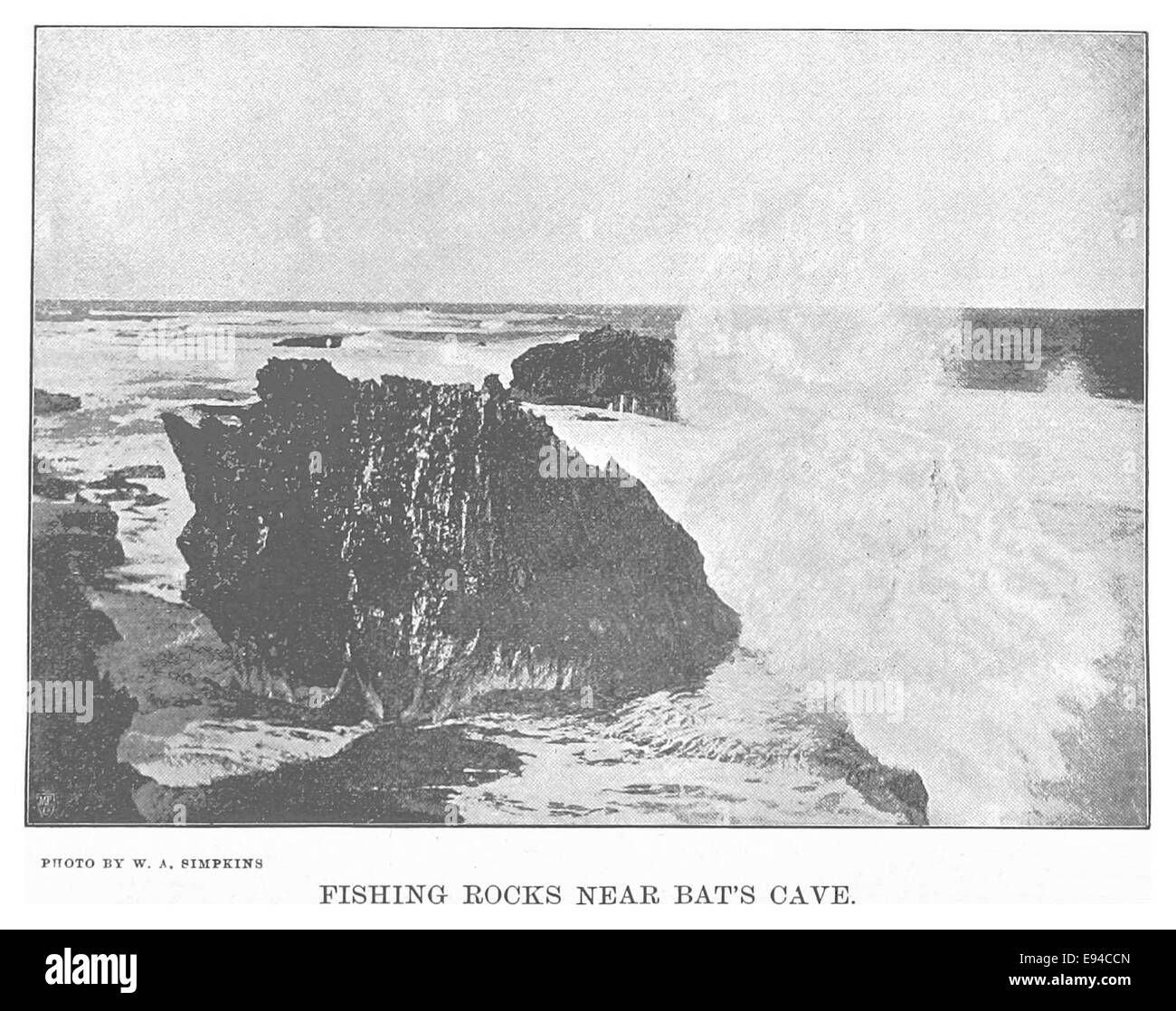 EL1893 pg062 Fishing Rocks near Bat's Cave Stock Photo Alamy