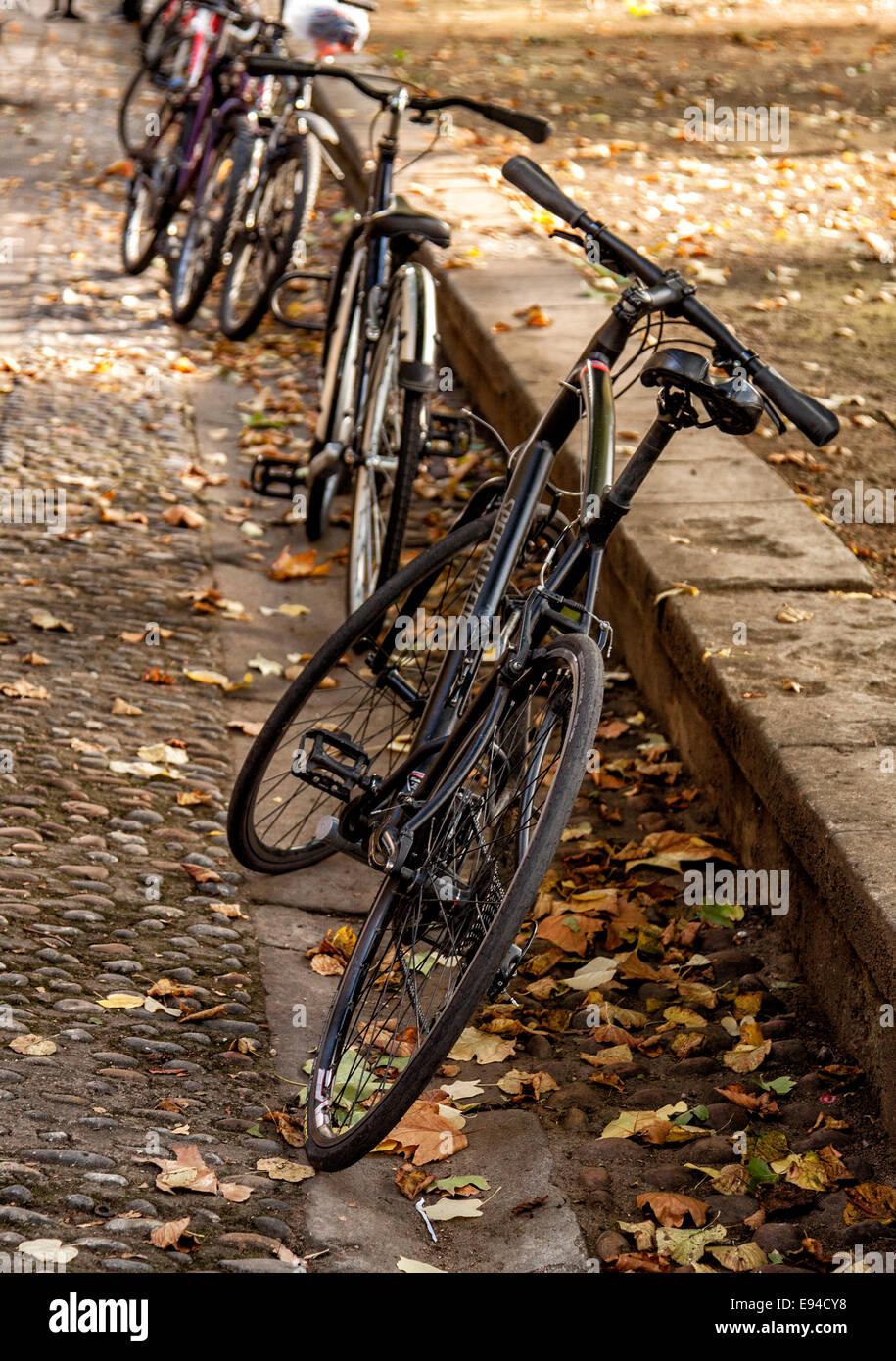 Bicycles in Oxford Stock Photo