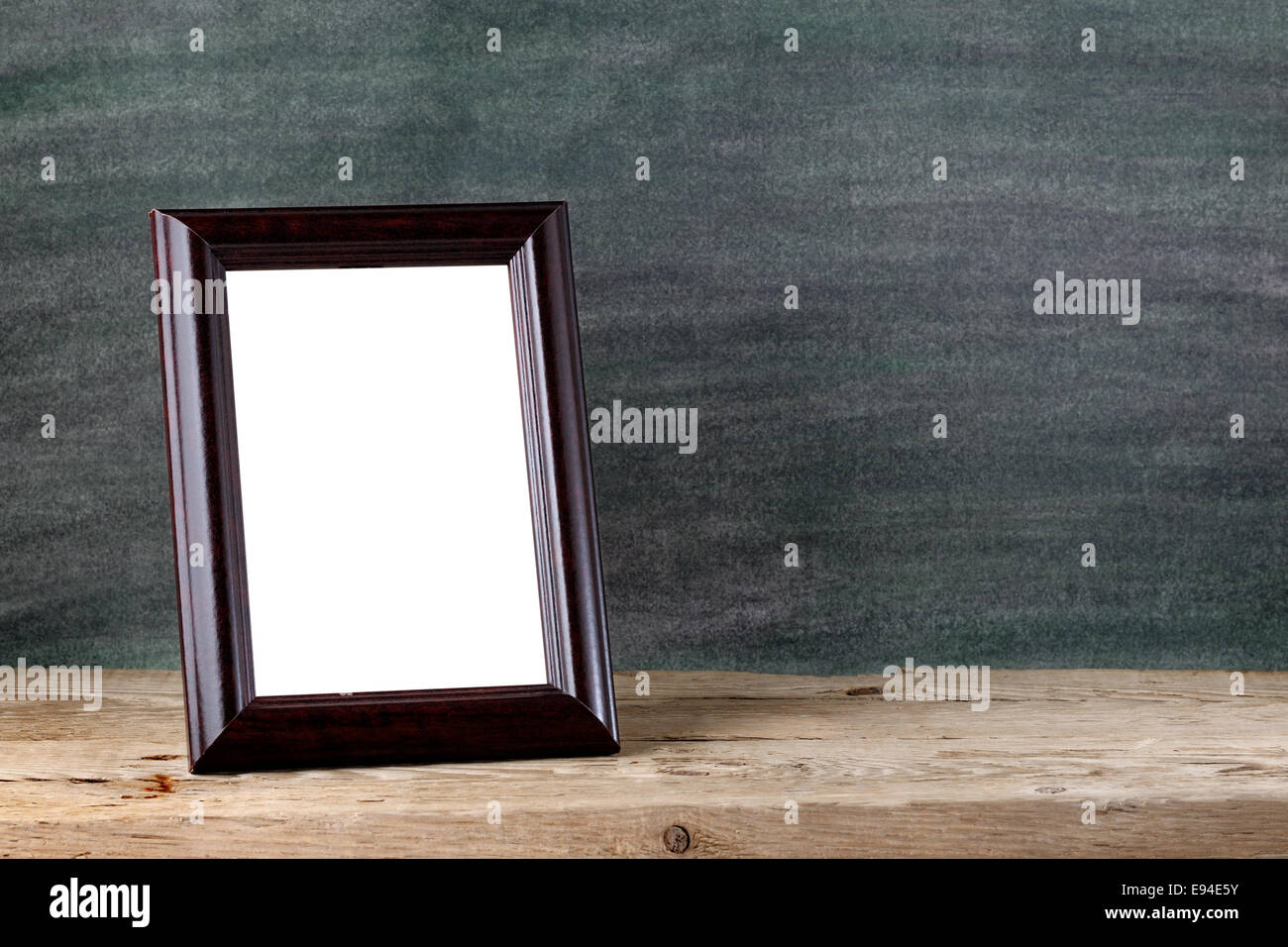 Vintage photo frame on table Stock Photo Alamy