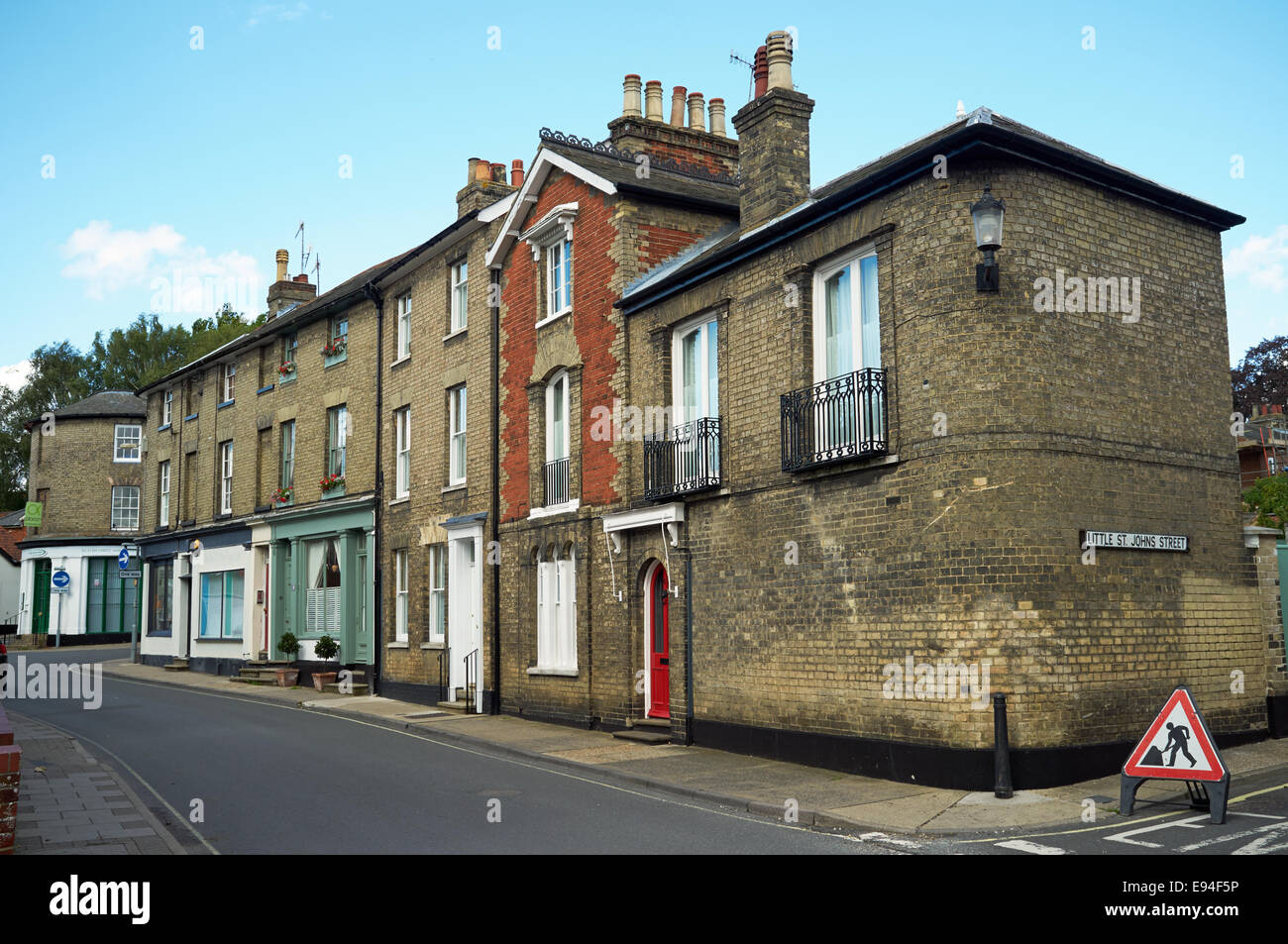 Residential and business properties Woodbridge Suffolk UK Stock Photo
