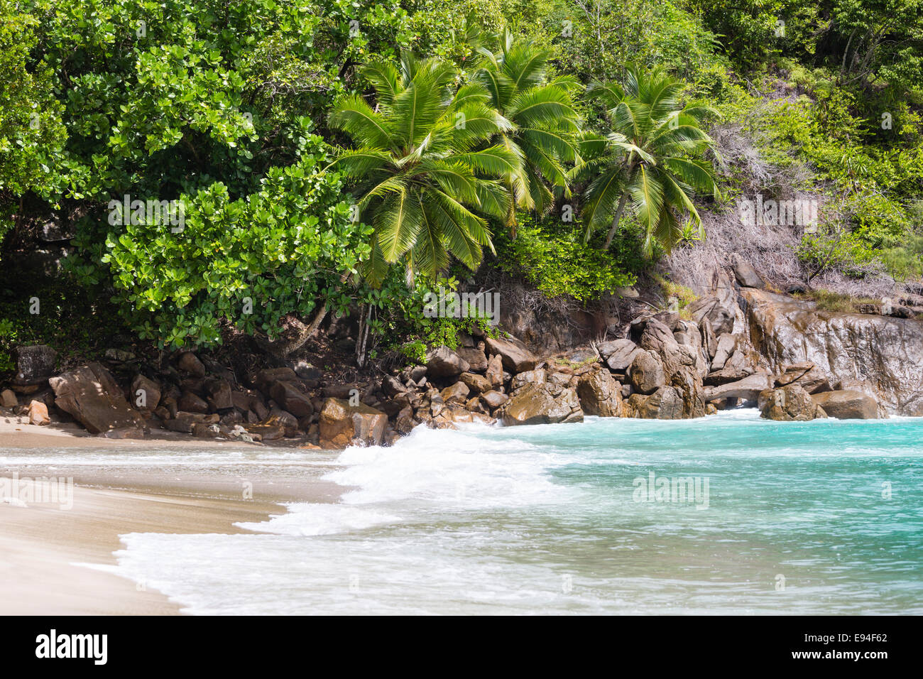 Anse Major in the west of Mahe, Seychelles Stock Photo