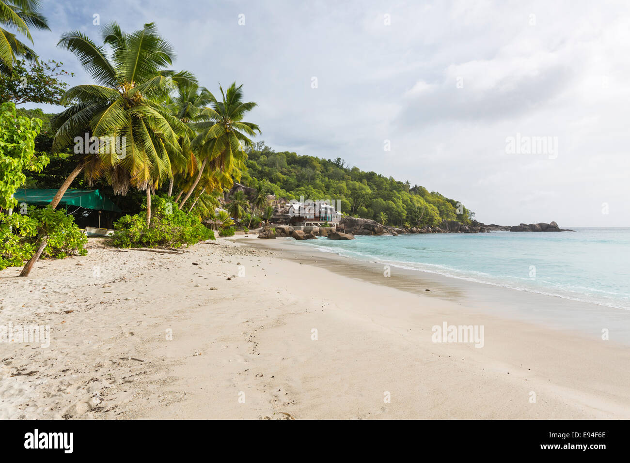 Anse Takamaka in the south of Mahe, Seychelles Stock Photo