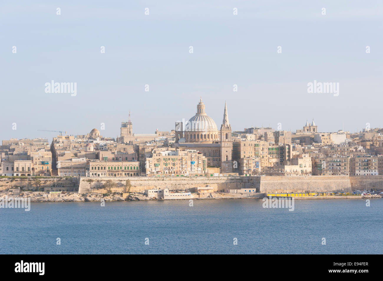 Valetta, the capital of Malta and the European Capital of Culture for 2018 Stock Photo