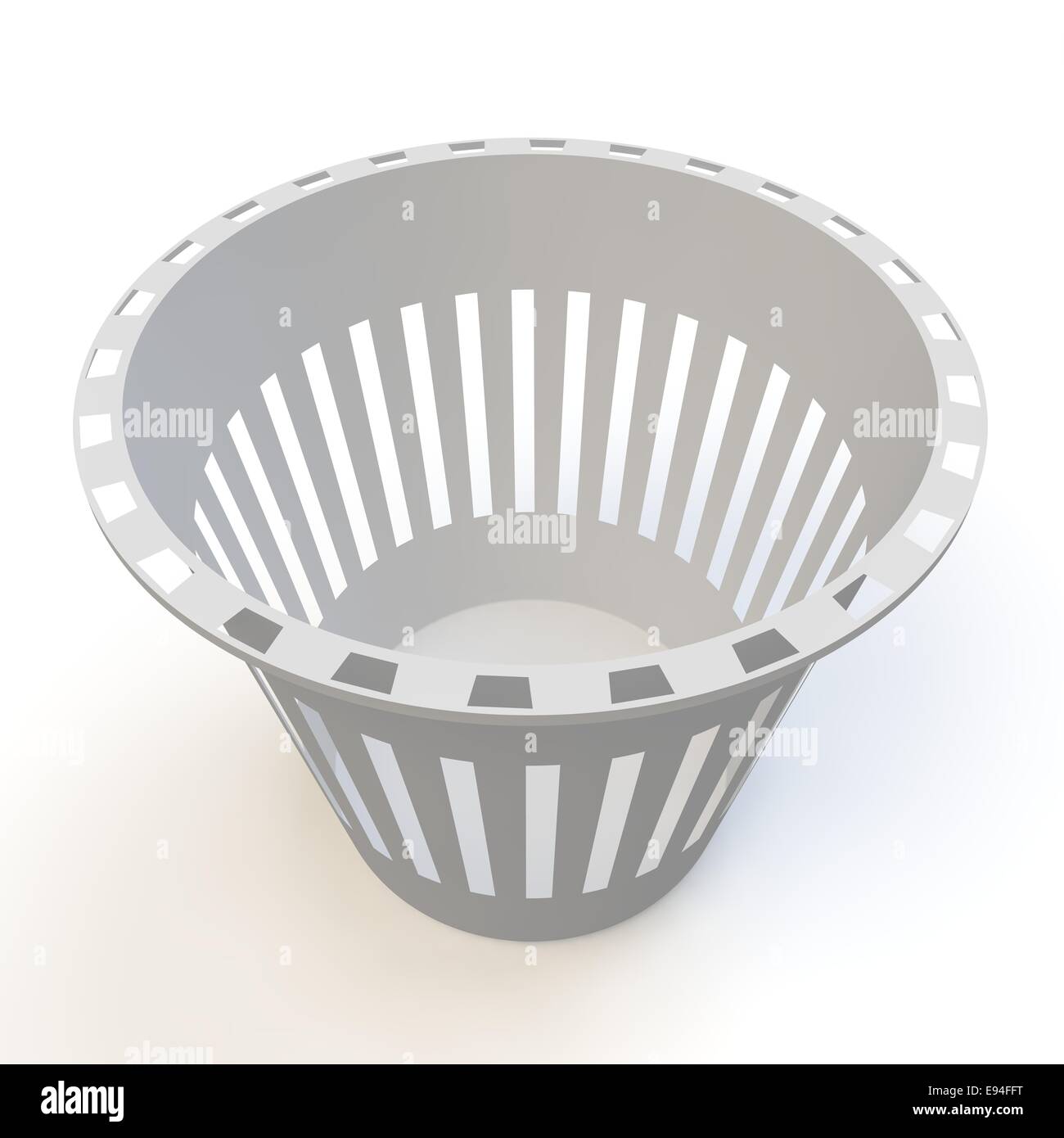 White empty bin for paper Stock Photo Alamy
