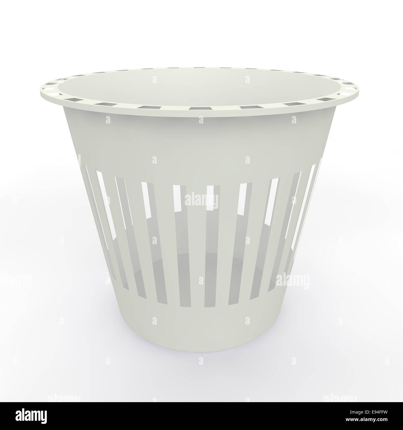 White empty bin for paper Stock Photo Alamy