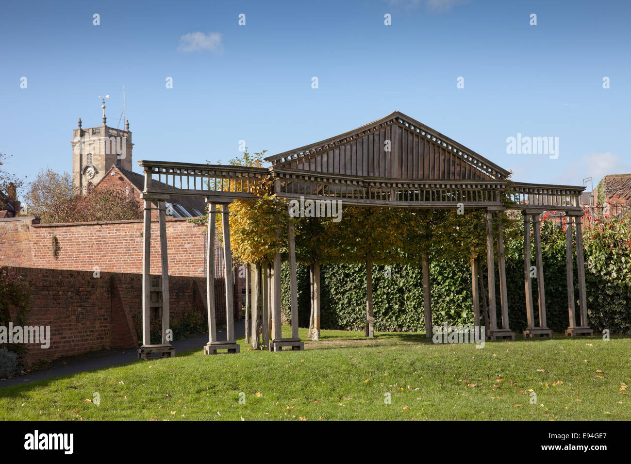 The Queen Elizabeth II Jubilee Gardens, Bewdley Worcs UK showing the