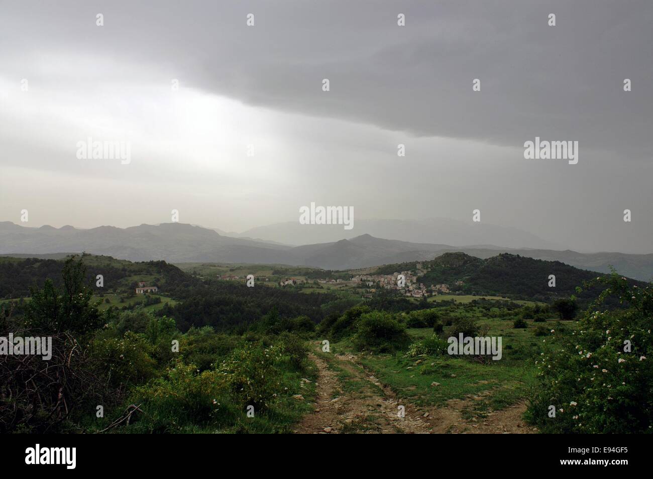Before storm Majella national park - Abruzzo, Italy Stock Photo