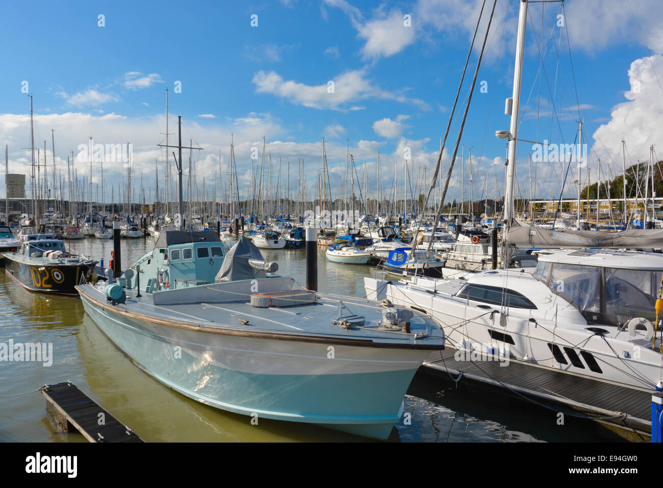 The Motor Gunboat, or MGB 81 in Gosport Marina, Haslar Creek, Gosport