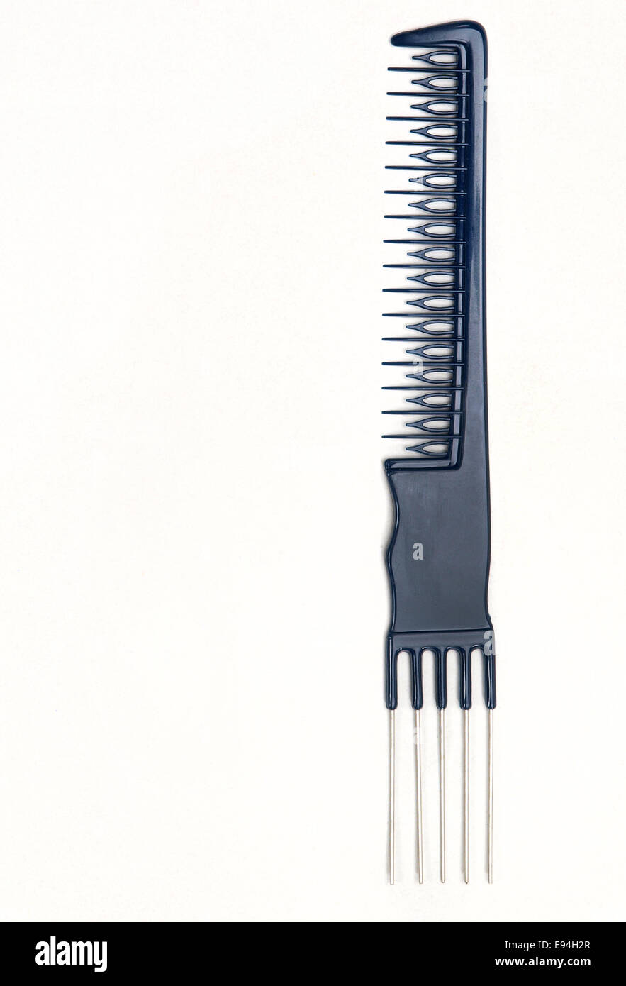 Flipside comb with metal teeth Stock Photo