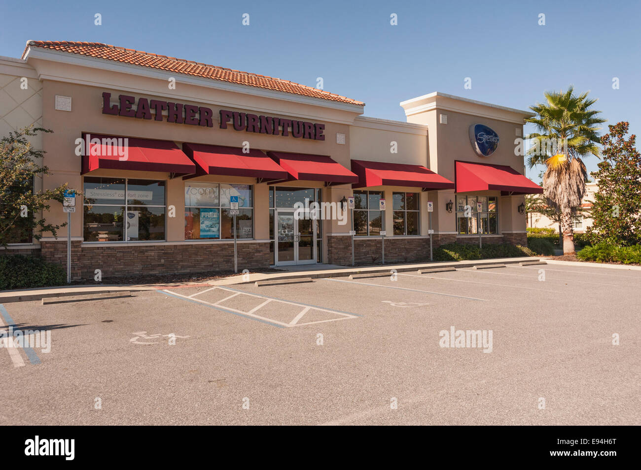 Leather Furniture Storefront Building Plaza located in Lady Lake