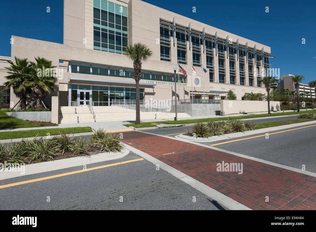 Lake County Courthouse located in Tavares, Florida United States Stock Photo