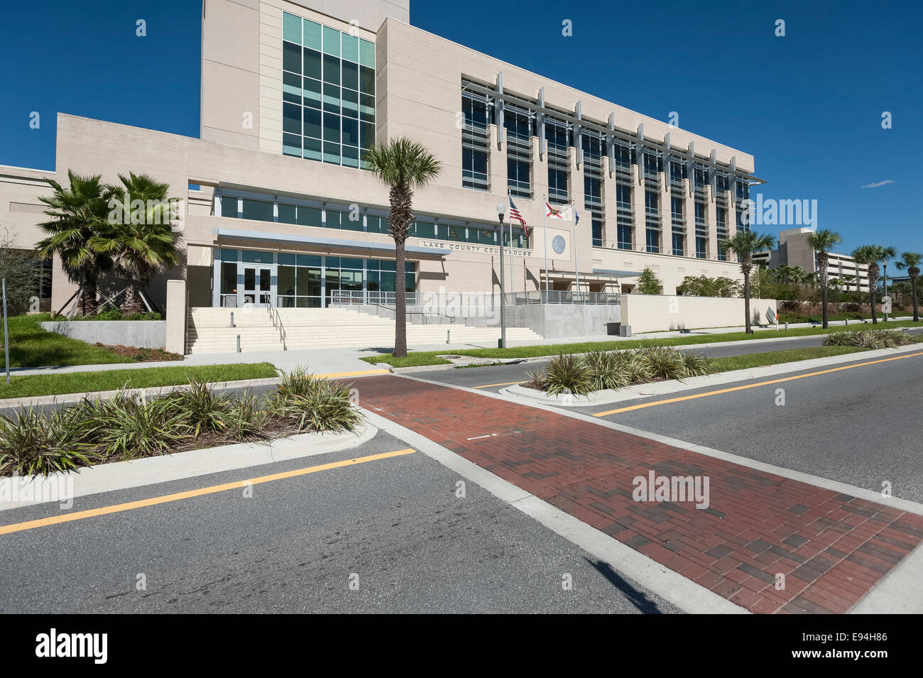 Lake County Courthouse located in Tavares, Florida United States Stock ...