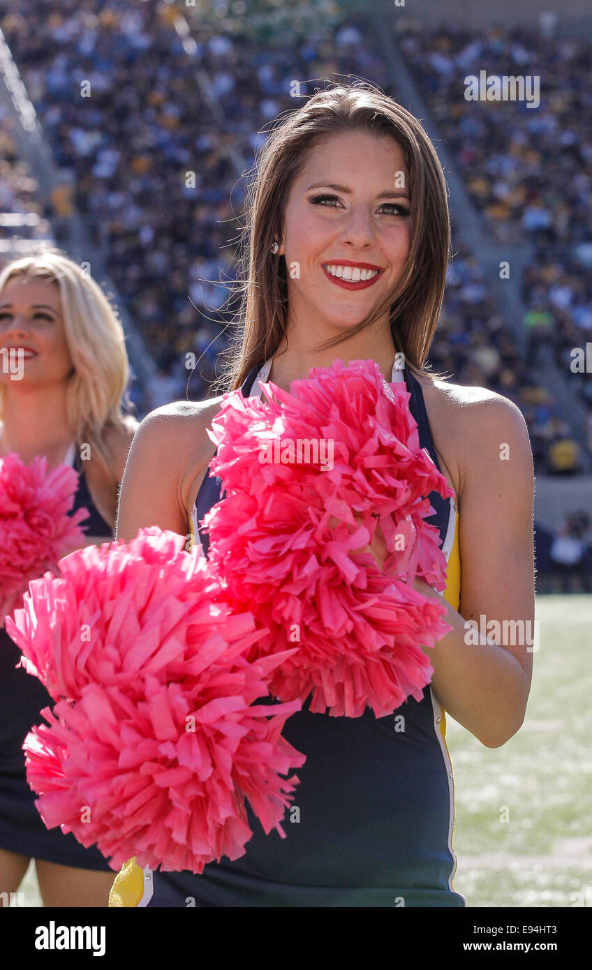 Berkeley USA CA. 18th Oct, 2014. California cheerleaders during NCAA ...