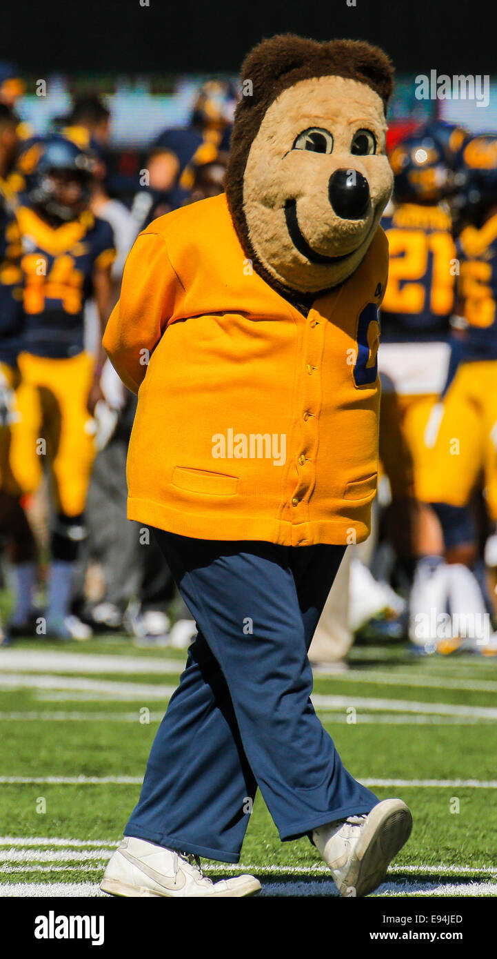 berkeley usa ca 18th oct 2014 california mascot during ncaa stock