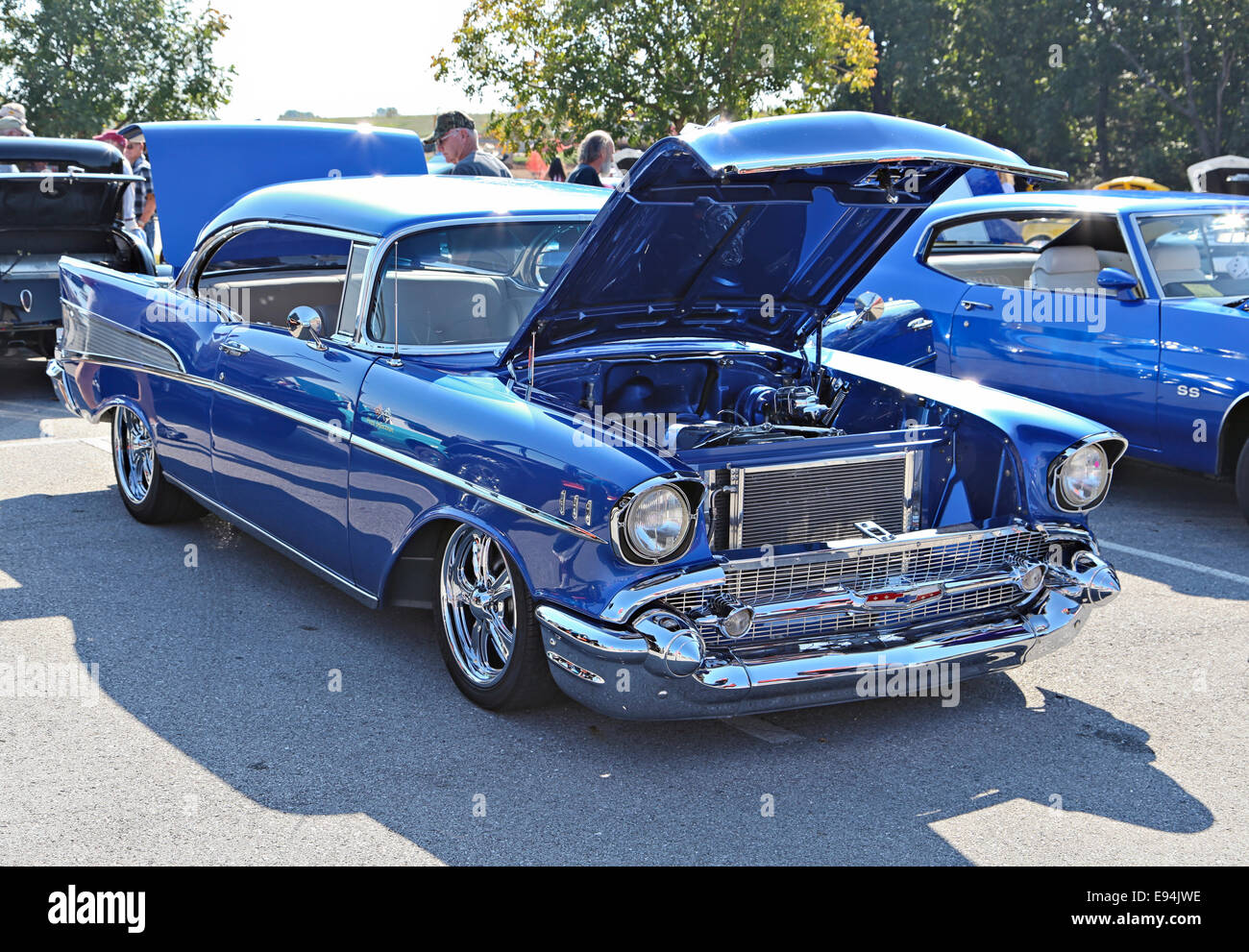 57 Chevy Bel Air Stock Photo