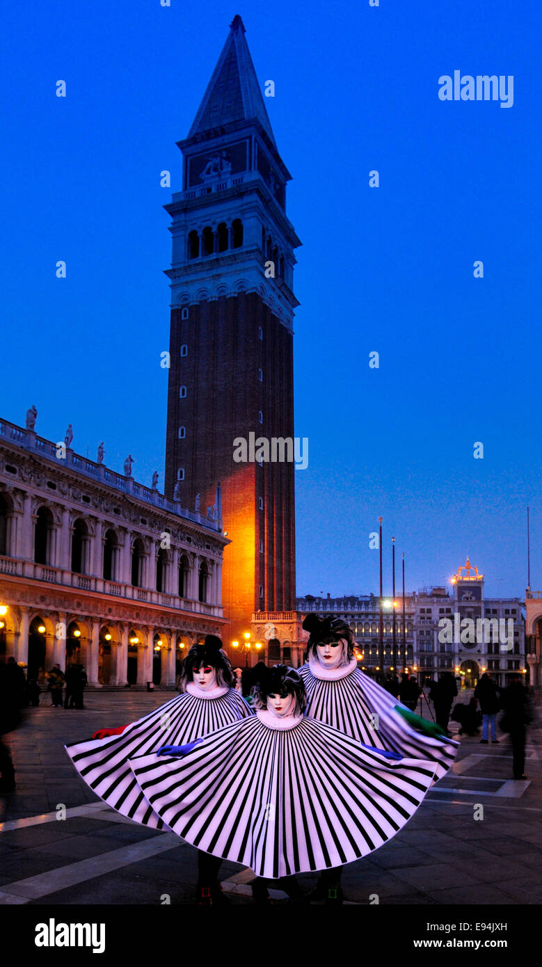 Carnevale Venice 2012. Piazza San Marco Stock Photo