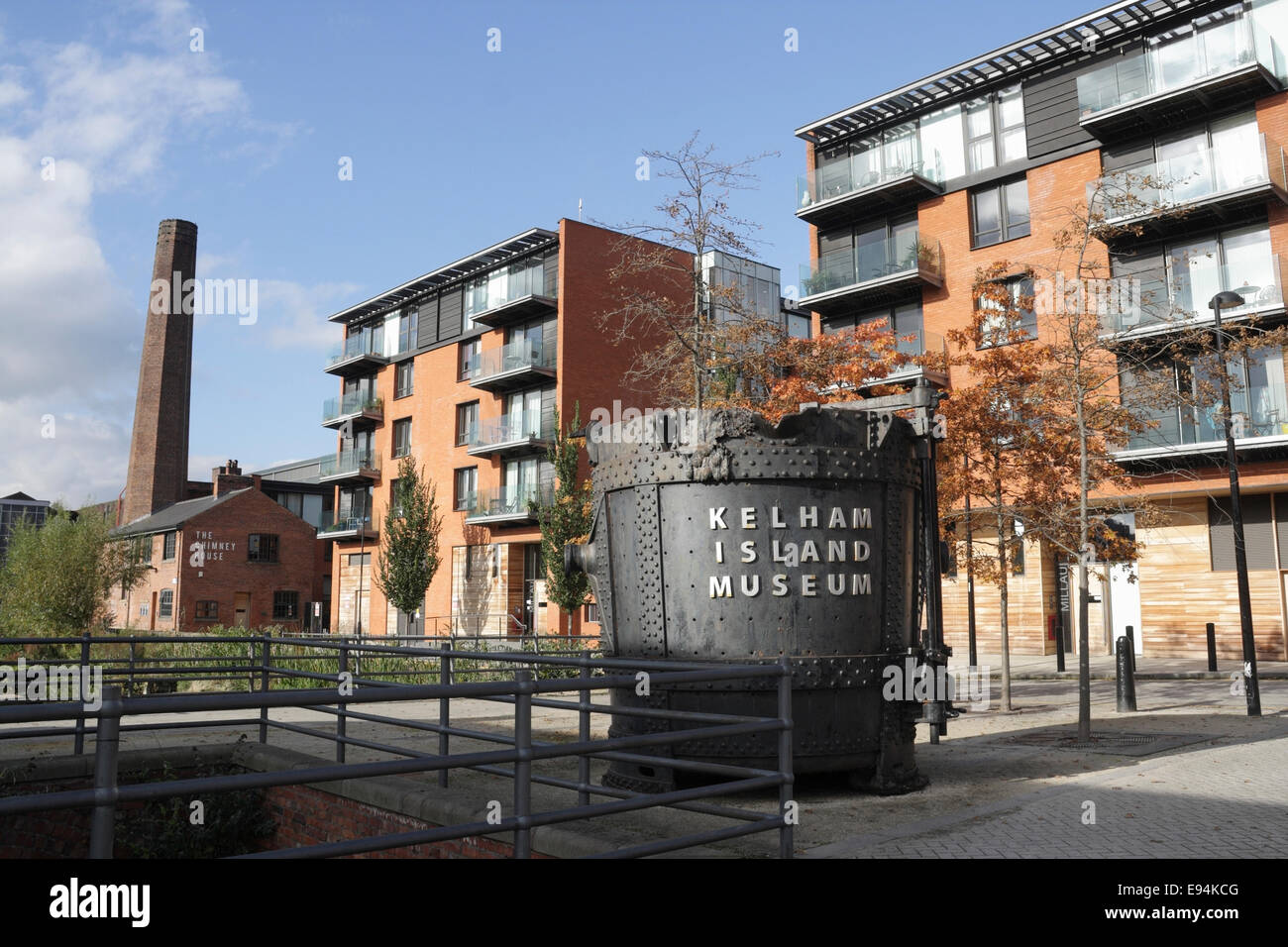 Kelham Island Housing apartments in Sheffield England. Urban redevelopment, Inner city residential apartments Stock Photo