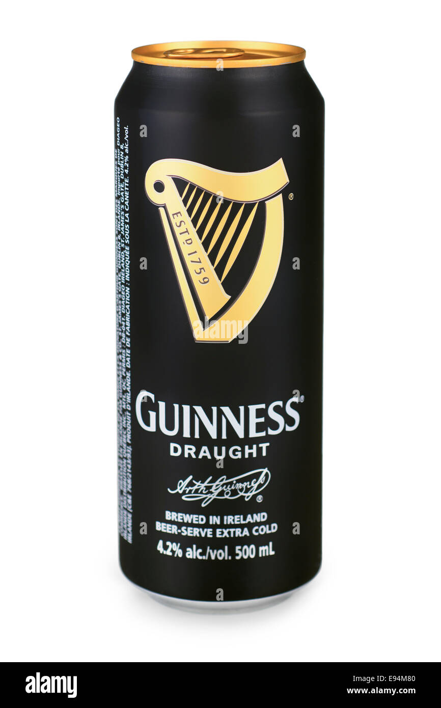 Can of Guinness Stock Photo