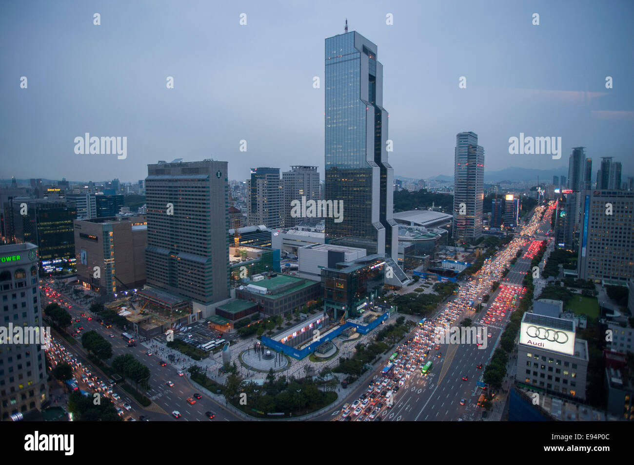 September 5, 2013, Seoul, South Korea View from Park Hyatt Seoul, the