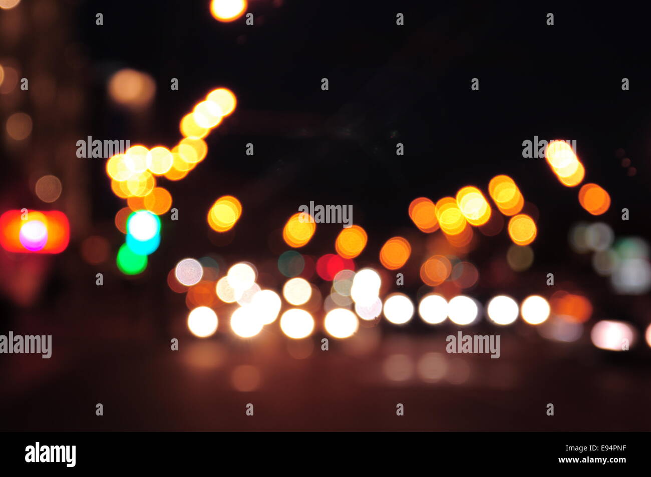 City street lights, blur hi-res stock photography and images - Alamy