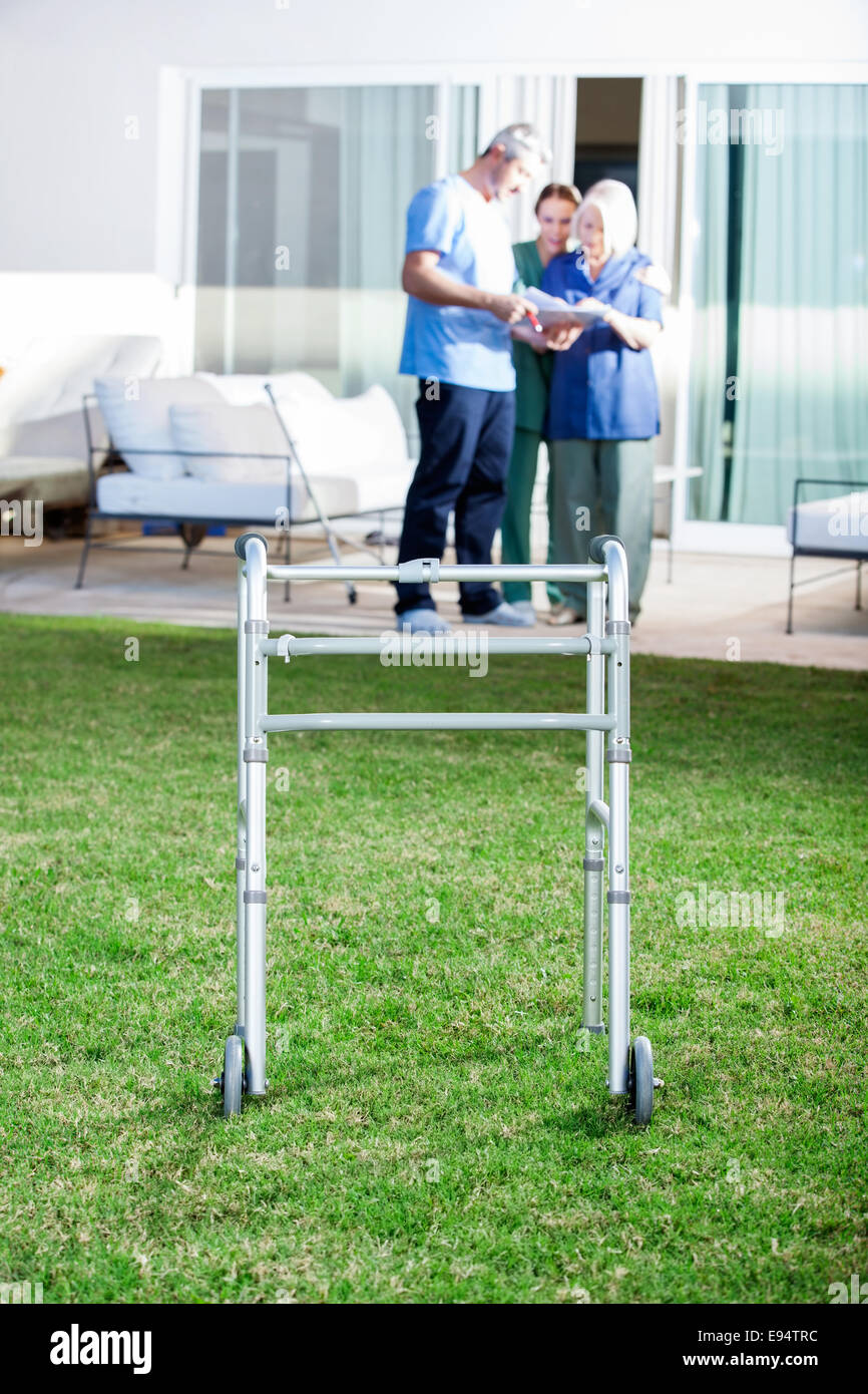 Wheeled zimmer frame hires stock photography and images Alamy