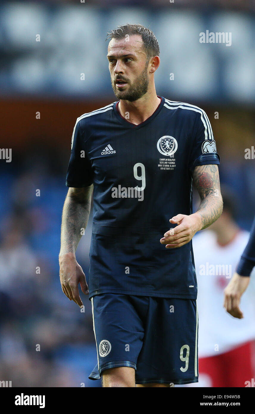 Glasgow, UK. 11th Oct, 2014. Steven Fletcher of Scotland - Euro 2016 Qualifying - Scotland vs Georgia - Ibrox Stadium - Glasgow - Scotland - 11th October 2014 - © Simon Bellis/Sportimage/csm/Alamy Live News Stock Photo