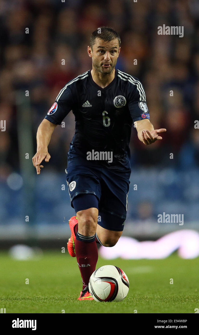 Glasgow, UK. 11th Oct, 2014. Shaun Maloney of Scotland - Euro 2016 Qualifying - Scotland vs Georgia - Ibrox Stadium - Glasgow - Scotland - 11th October 2014 - © Simon Bellis/Sportimage/csm/Alamy Live News Stock Photo