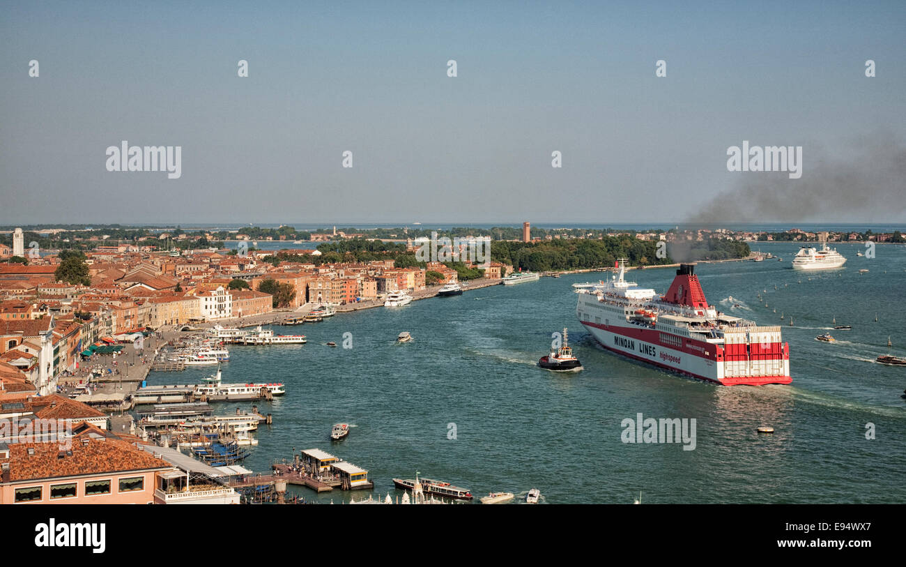 Panoramic view of Venice. Italy Stock Photo - Alamy