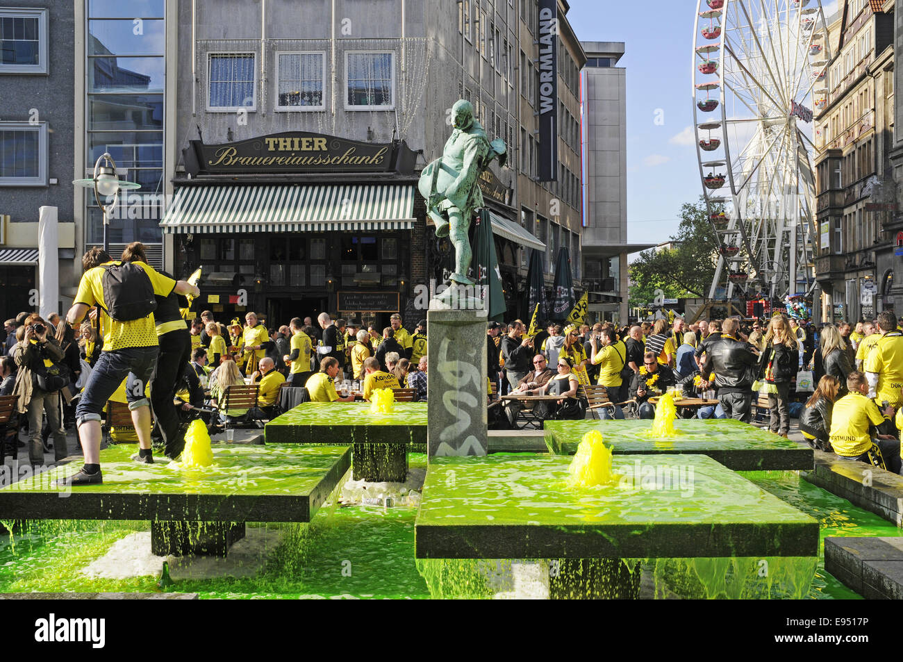 football club BVB, fans, Dortmund, Germany Stock Photo