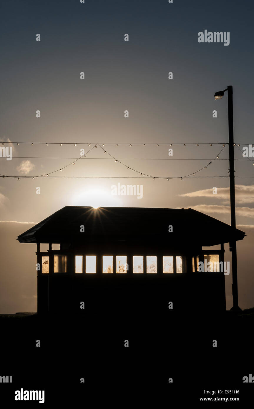 Beach shelter on seafront,paignton, hut, beach, flag, sand, holiday