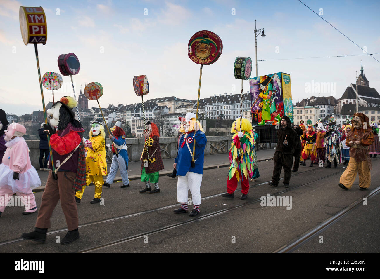Morgenstraich carnival parade, Basel, Switzerland Stock Photo