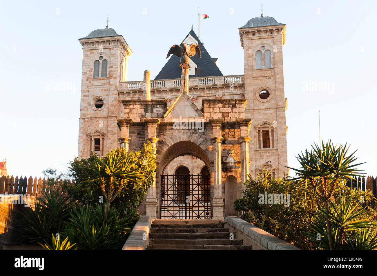 Former Royal Palace Rova of Antananarivo, Upper Town, Old Town, Antananarivo, Analamanga region, Madagascar Stock Photo