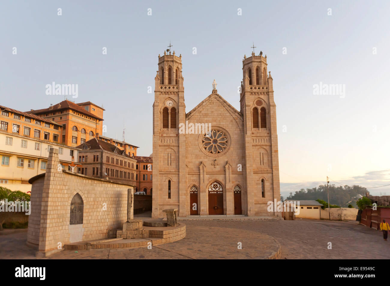 Cathedral Immaculate Conception of Andohalo, Upper Town, Old Town, Antananarivo, Analamanga region, Madagascar Stock Photo