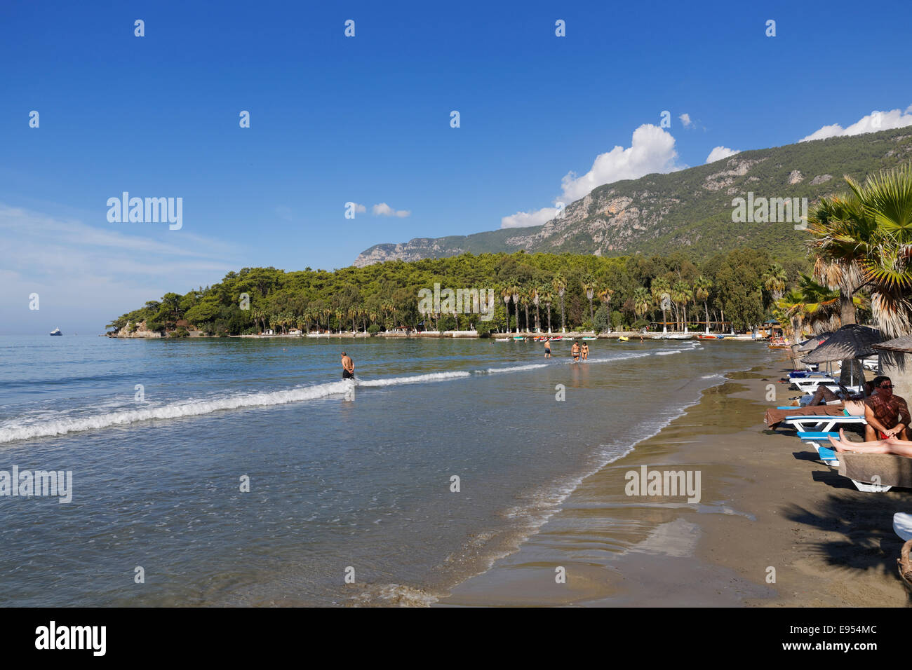 Beach in Akyaka, Gulf of Gokova, Muğla Province, Aegean Region, Turkey