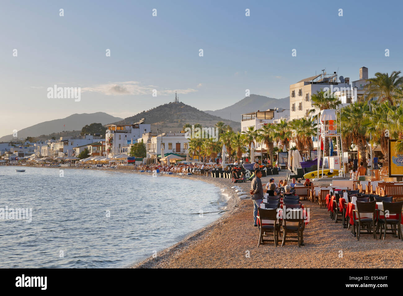 Halk city beach in Kumbahce Bay, Bodrum, Muğla Province, Aegean Region, Turkey Stock Photo
