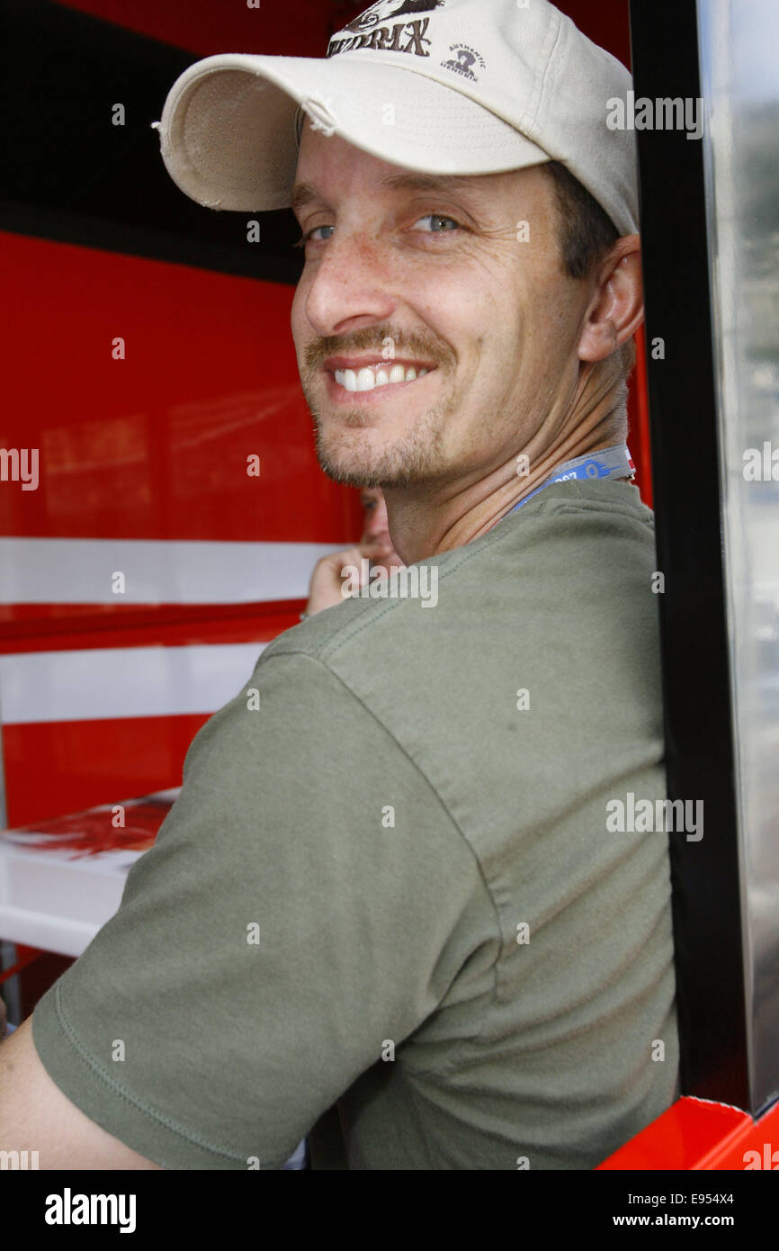 Colin Edwards at the Monaco Formula One Grand Prix in 2007. The Ex-World Superbike Champion has recently announced his retirement from MotoGP.  Where: Monaco When: 27 May 2007 Stock Photo