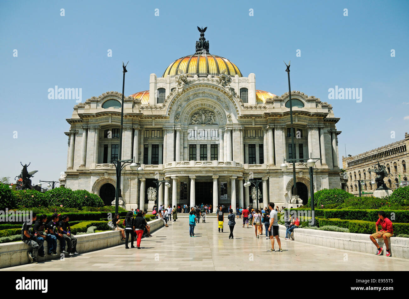 Palacio de Bellas Artes, Palace of Fine Arts, museum and opera house, historic centre, Mexico City, Federal District, Mexico Stock Photo