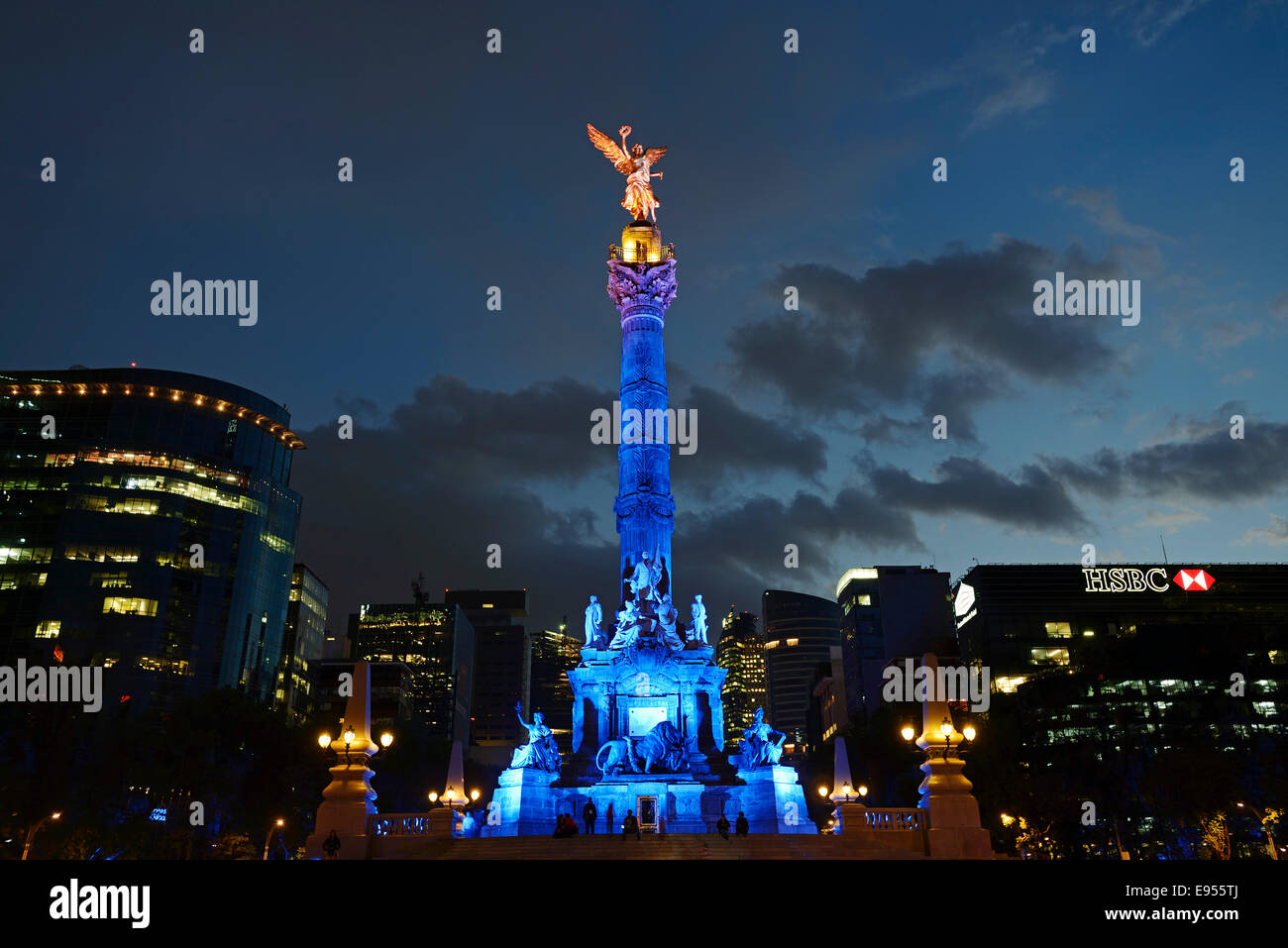 Angel de la Independencia de la Ciudad de Mexico vector de Stock