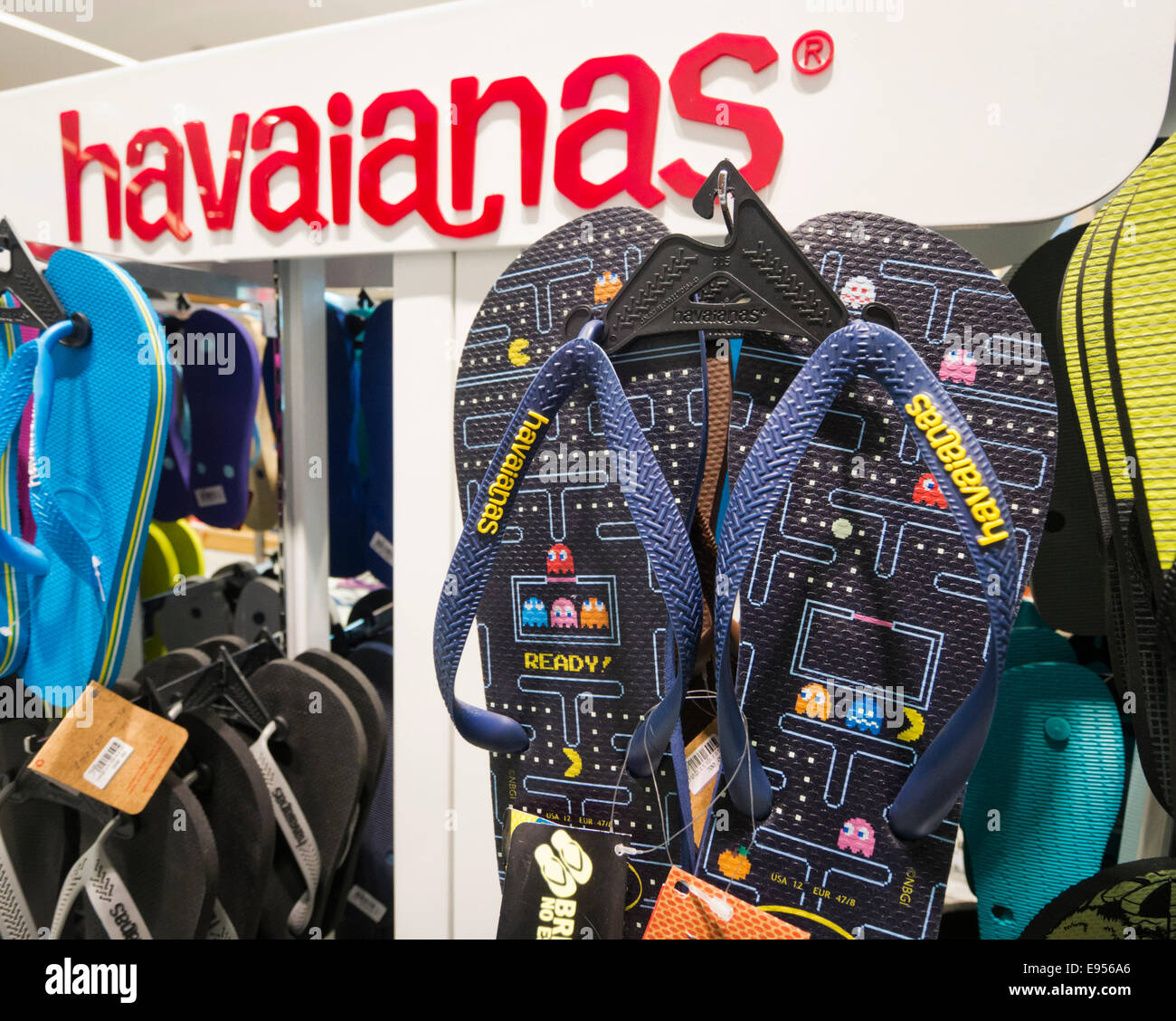 Havaianas shop Stock Photo
