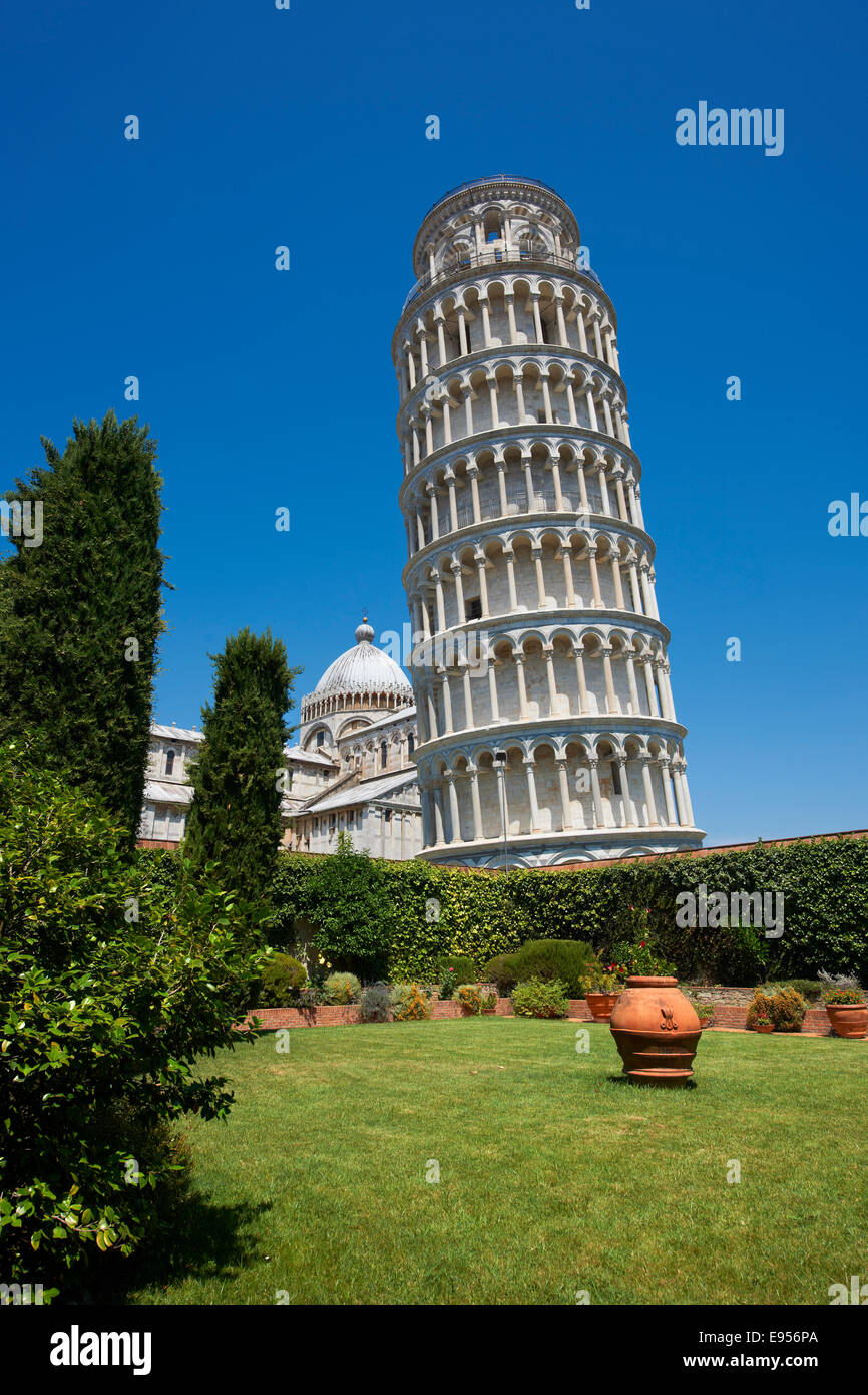 The Leaning Tower of Pisa, Pisa, Tuscany, Italy Stock Photo