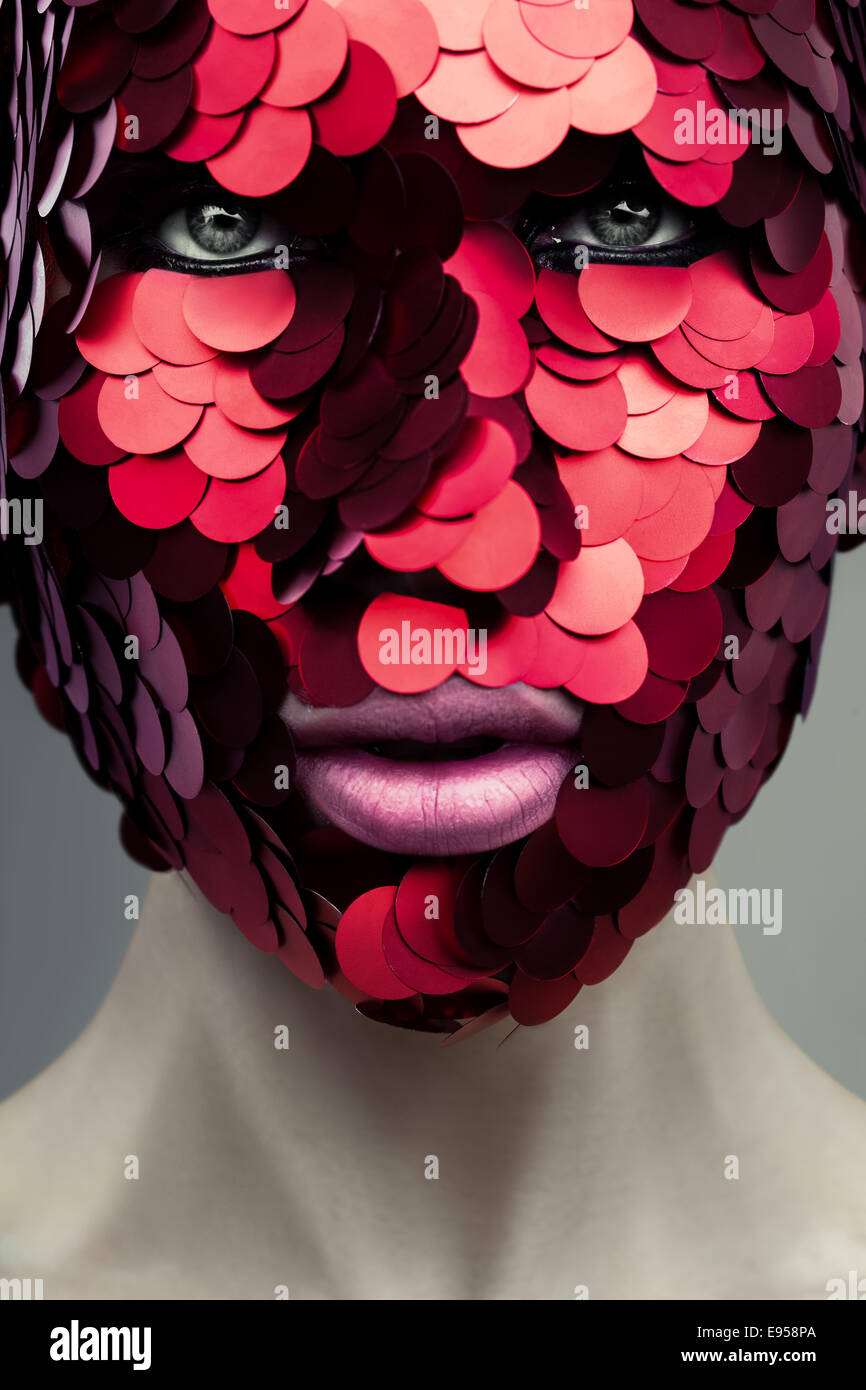 Human face close up mystery hi-res stock photography and images - Alamy