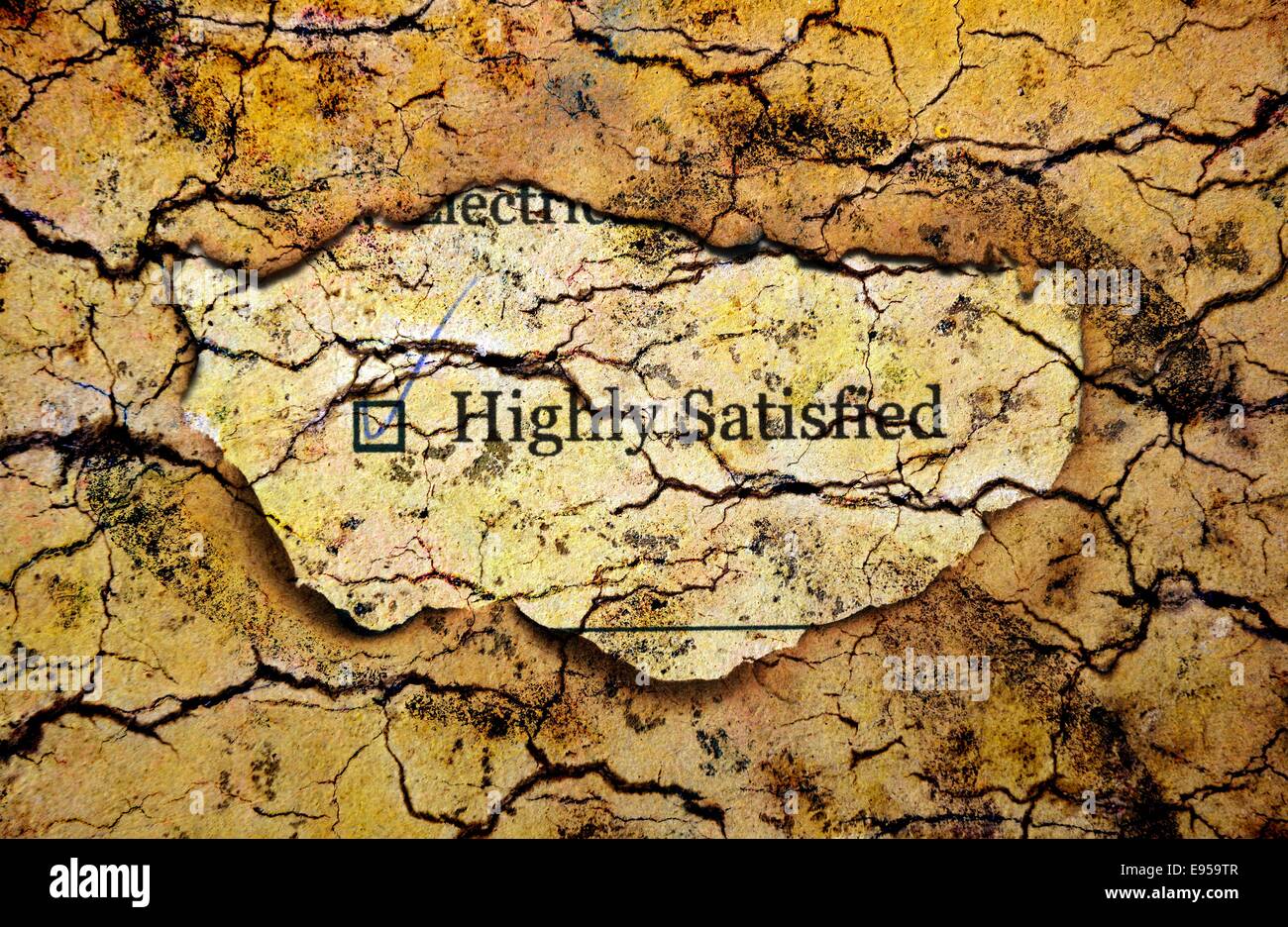 Survey form - satisfied Stock Photo