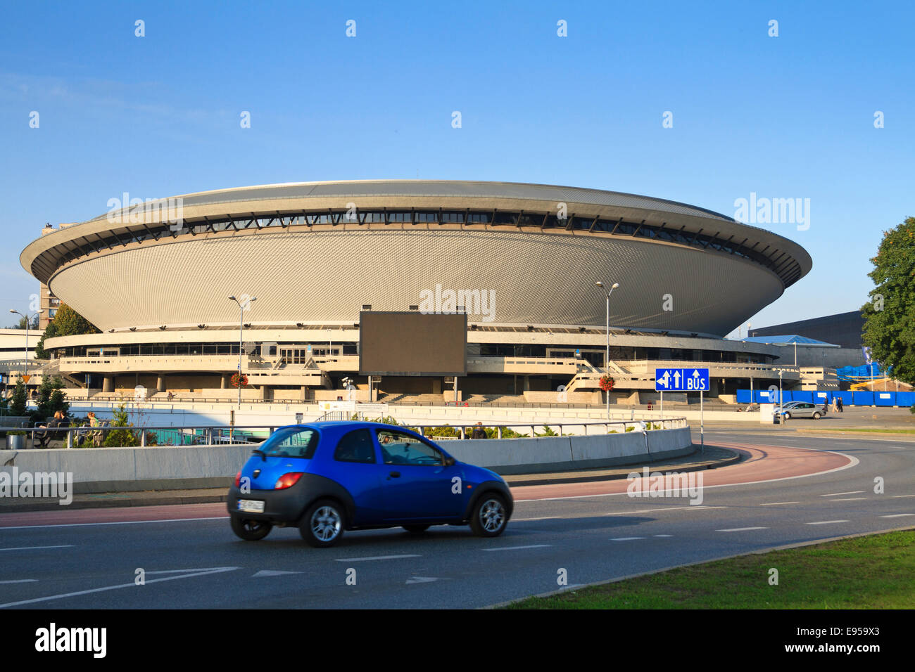 Spodek" sport and entertainment arena in Katowice, Poland Stock Photo -  Alamy