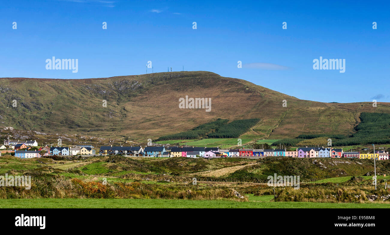 Allihies and Slieve Miskish Mountains, Beara, Co. Cork Stock Photo