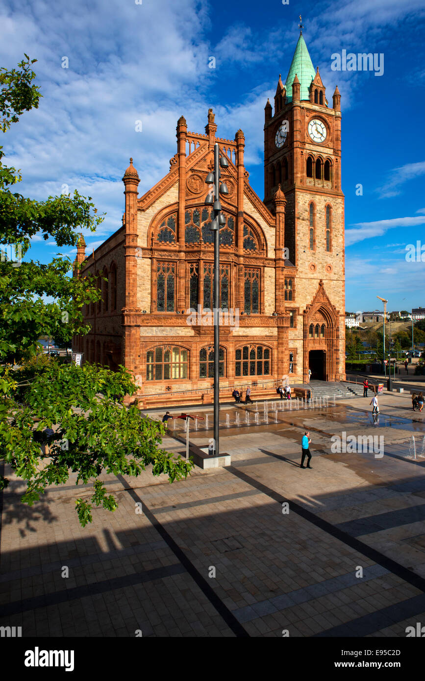 The Guildhall Derry, Londonderry, Northern Ireland Stock Photo